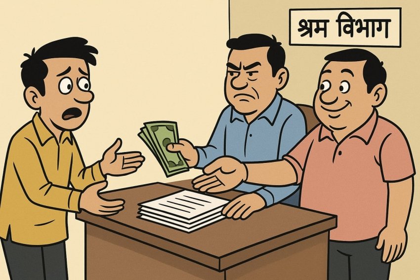 श्रम विभाग में रिश्वतखोरी का आरोप, आवेदनों की स्वीकृति के लिए मांगी जा रही थी अवैध राशि