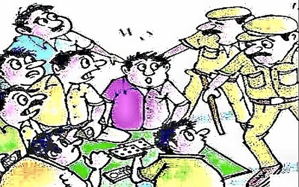 कार्यवाही : अमलीडीहखुर्द में जुआ खेलते धरे गए जुआरी
