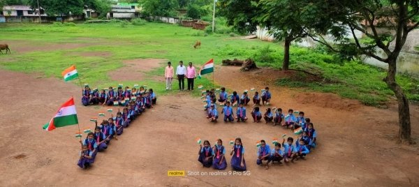 हर घर तिरंगा अभियान को सफल बनाने गांव में निकली जा रही जागरूकता रैली