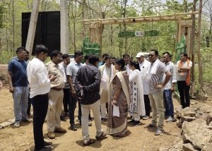 छींदारी डैम में भ्रष्टाचार—41 लाख की योजना, जमीनी सच्चाई सिर्फ बांस-लकड़ी
