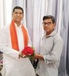 पूर्व विधायक कोमल ने किया अंतराष्ट्रीय कलाकार हुकुमलाल का सम्मान