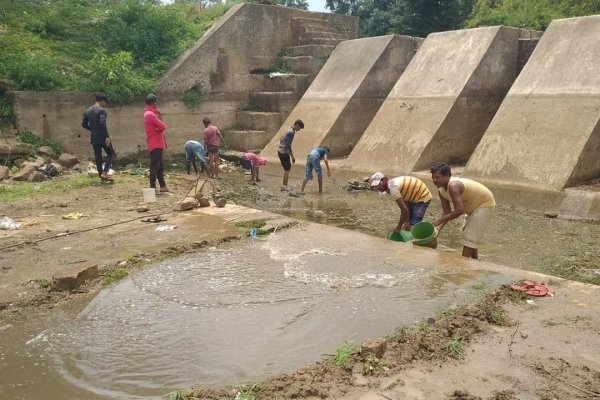 छिंदारी बांध से गंजीपारा के इसी एनीकट तक लाया जाएगा पानी।