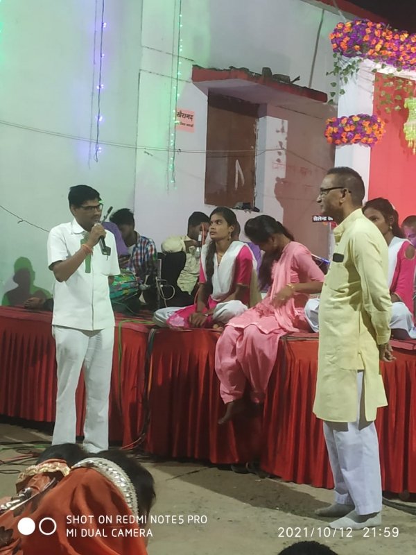 कल होगा माता संतोषी की प्रतिमा का विसर्जन